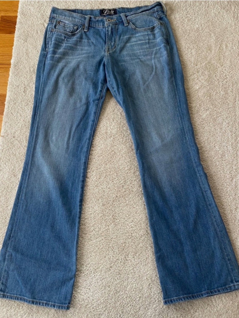 Lucky Brand by Gene Montesano Medium Wash Mid Rise Bootcut Jeans Size 8/29